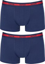 HUGO trunks (2-pack) - heren boxers kort - navy - Maat: XXL