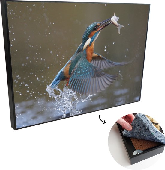 murando Akoestisch Schilderij Aap 80x120 cm foto met akoestisch schuim Wandafbeelding Afdrukken op Vlies Canvas Wandfoto Kunstdruk Paneel Geluidsisolatie Geluidsabsorptie g A 0243 b a