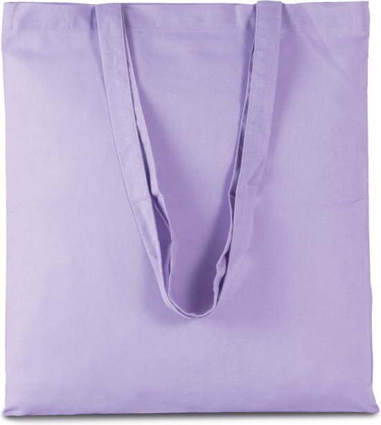 Sac à bandoulière Basic en coton violet lilas 38 x 42 cm avec anses longues - Sacs à provisions - Sacs Goodie