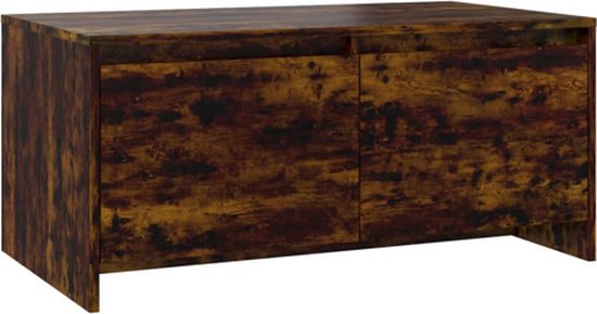 vidaXL Salontafel basse 90 x 50 x 41,5 cm Aggloméré Couleur chêne Sonoma
