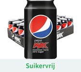 Frisdrank Pepsi Cola Max blikje 0.33l - 24 stuks