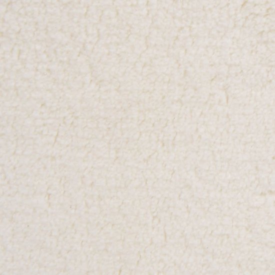 vidaXL Vloerkleed teddy 170x120 cm crèmekleurig