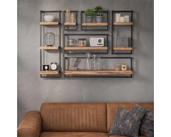 DH Interior Wandplank Aberdeen 30 x 25 x 30 cm - Hout - Acacia - Industrieel - 30 x 25 x 30 cm