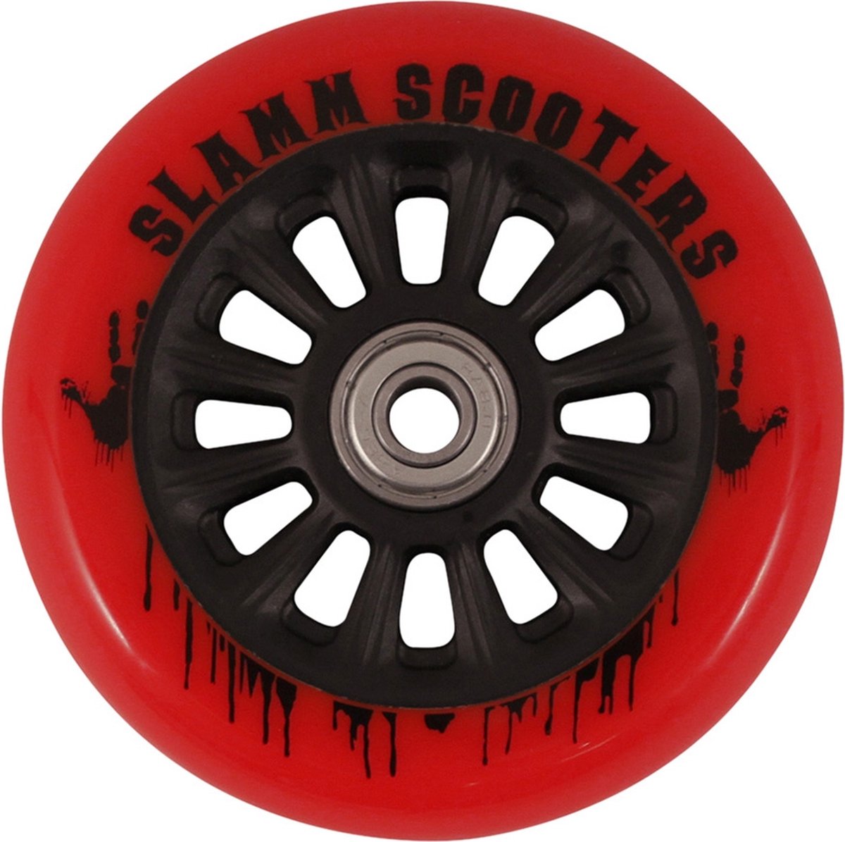 Afbeelding 2 van Stunt Step wielen Slamm NY rood 110mm