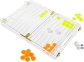 Sunnylife - Games Lucite Travel Backgammon - Acrylaat Kunststof - Multicolor
