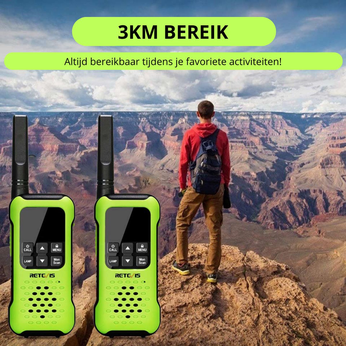 Walkie talkie 100 km - Portofoons kopen? | Korting tot 68