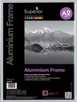 Seco fotolijst - A2 - zilver geborsteld aluminium - 11mm frame - SE-ALA2-SV