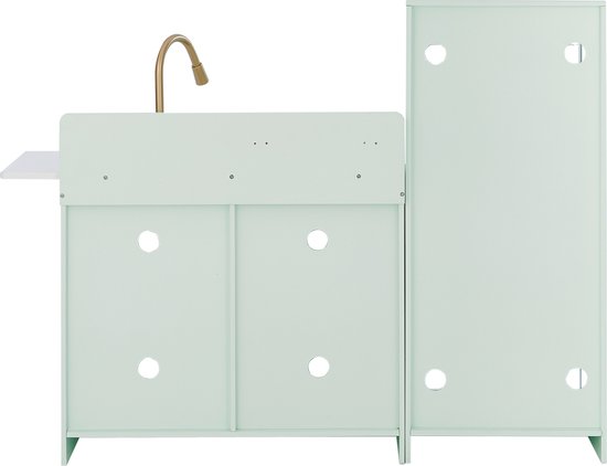 Teamson Kids Groot Modern Houten Speelkeuken - Kinderspeelgoed - Rollenspel Speelgoed - Mintgroen/Goud van Teamson Kids — afbeelding 2