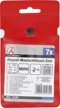 BGS Steeksleutelset mini-uitvoering 3 - 5,5 mm 7 delig