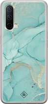 Casimoda® hoesje - Geschikt voor OnePlus Nord CE - Marmer mint groen - TPU - Backcover - Mint - Marmer