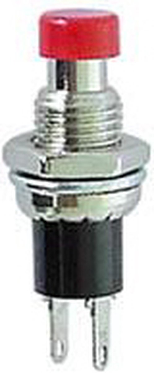 YIDI® Drukknop - Maakcontact ON-(OFF) - 24V/1A - Rood