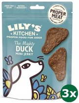 3x70 gr Lily's kitchen dog the mighty duck mini jerky hondensnack