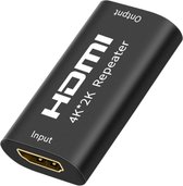 AdroitGoods 4K HDMI Verlengkabel - Verleng Koppelstuk - Zwart - Female - Splitter - Switch