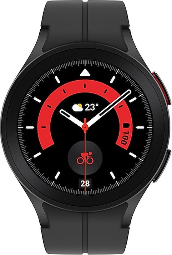 Samsung Galaxy Watch5 Pro - LTE/5G - Smartwatch heren en dames - 45 mm - Black