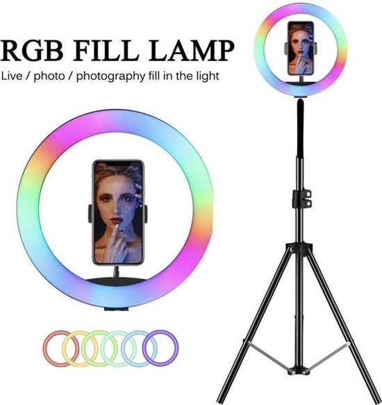 Anneau lumineux de Studio MJ3313 pouces RVB LED Ring Light, Lampe