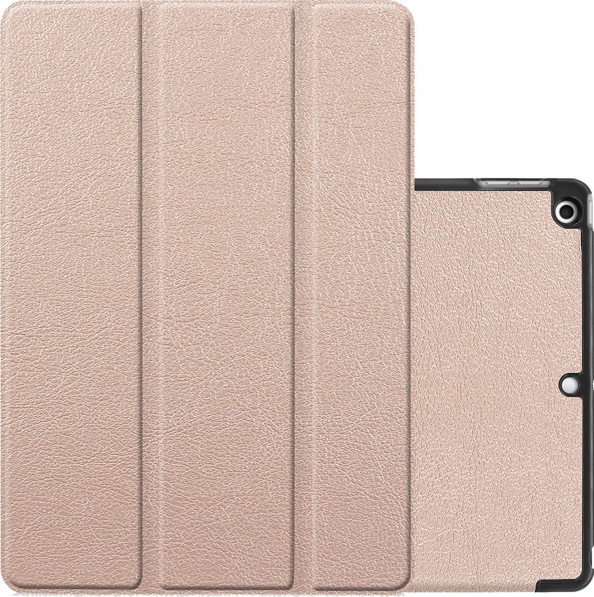 Hoesje Geschikt voor iPad 10.2 2020 Hoesje Case Hard Cover Hoes Book Case - Goud.