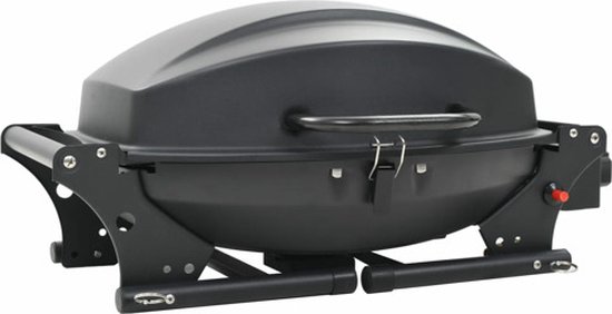 vidaXL Gasbarbecue met kookzone zwart van VidaXL — afbeelding 3