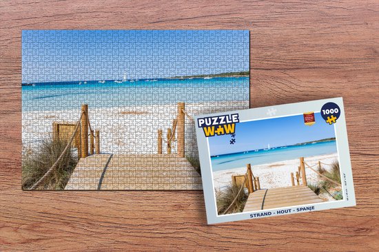 Puzzle Plage - Bois - Espagne - Planet'Puzzles - Puzzle 1000 pièces adultes  | bol.com