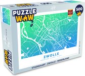 Puzzel Stadskaart - Zwolle - Nederland - Legpuzzel - Puzzel 500 stukjes - Plattegrond