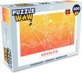 Puzzel Stadskaart - Heerlen - Nederland - Legpuzzel - Puzzel 500 stukjes - Plattegrond