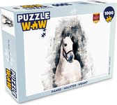 Puzzel Paard - Halster - Krant - Meisjes - Kinderen - Meiden - Legpuzzel - Puzzel 1000 stukjes volwassenen