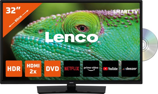 Lenco DVL-3273BK TV 81,3 cm (32") HD Smart TV Wifi Noir | bol
