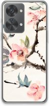 Case Company® - Hoesje geschikt voor OnePlus Nord 2T hoesje - Japanse bloemen - Soft Cover Telefoonhoesje - Bescherming aan alle Kanten en Schermrand