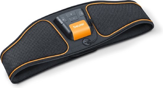 Lovcoyo Elektrostimulator voor spieren, buikriem, elektrostimulatie, 6 modi en 19 intensiteiten, elektrostimulatiegordel voor buik/armen/benen/billen, heren en dames