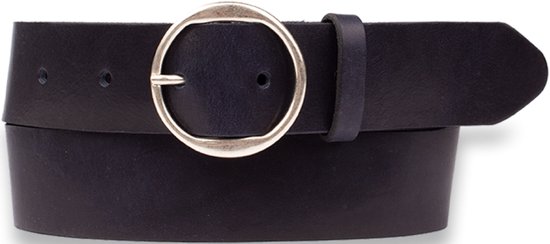 Legend Dames - Leren Riem - Blauw - 75 cm