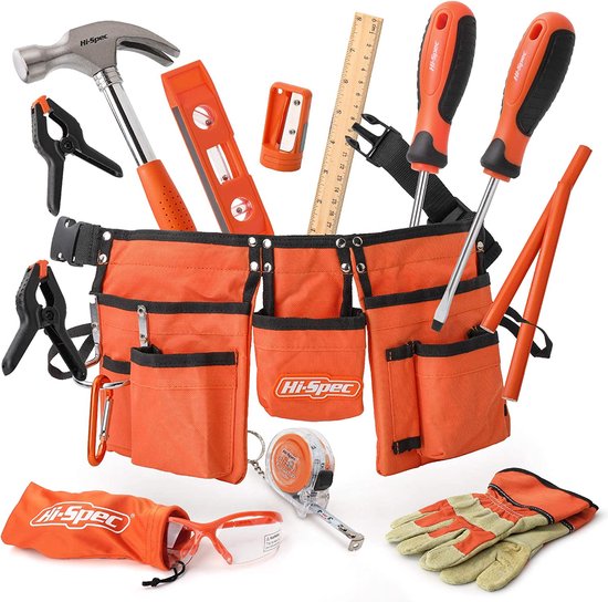 Ensemble d'outils Oranje 16 pièces pour Enfants avec ceinture à