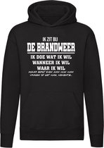 je suis avec les pompiers | Unisexe | Pull | Sweat | Hoodie | Capuche | Noir