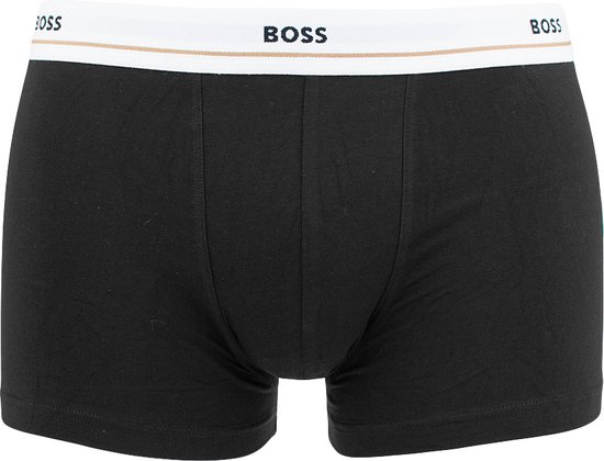 Intimo Uomo Qualità Mutanda Uomo Boss Trunk 3P Bold - Cotone Ed Elastan