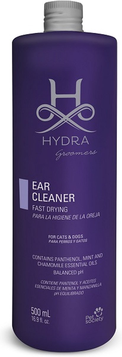 Hydra - Earcleaner - Sneldrogende Oorreiniger - voor Huisdieren - 500ml