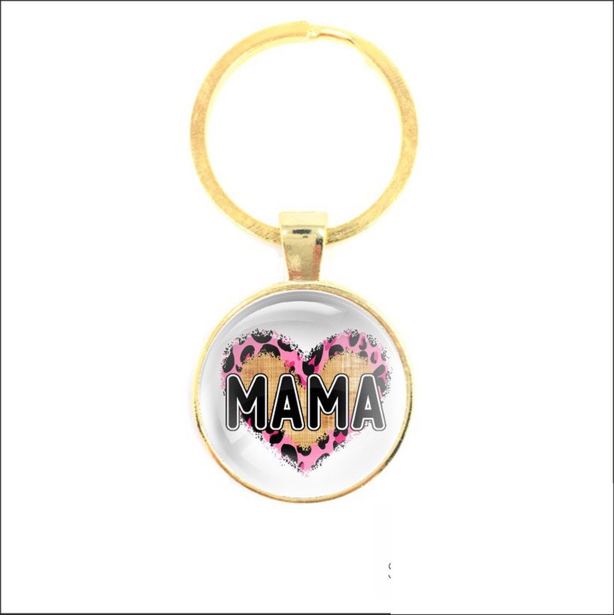 Sleutelhanger Glas - Mama