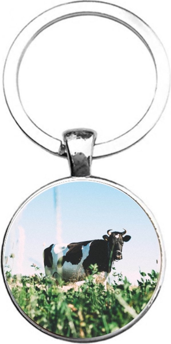 Sleutelhanger Glas - Koe
