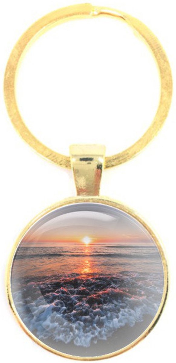 Sleutelhanger Glas - Zee