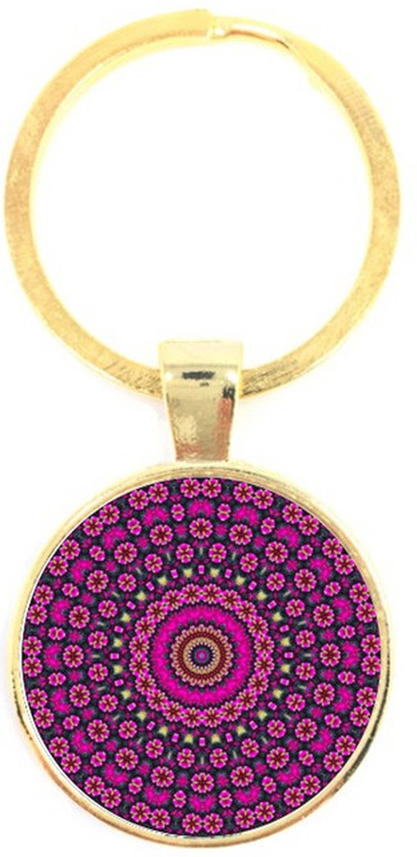 Sleutelhanger Glas - Mandala