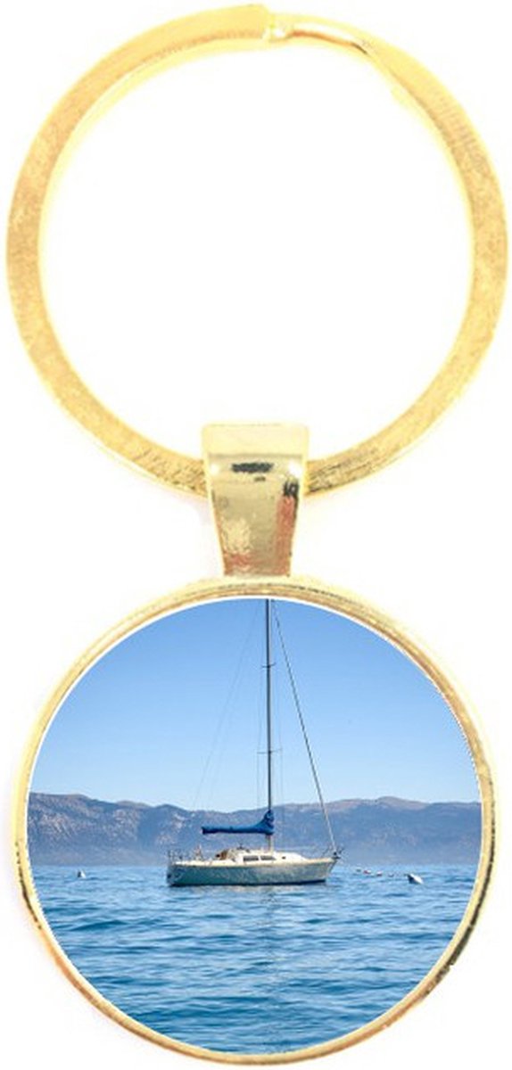 Sleutelhanger Glas - Boot