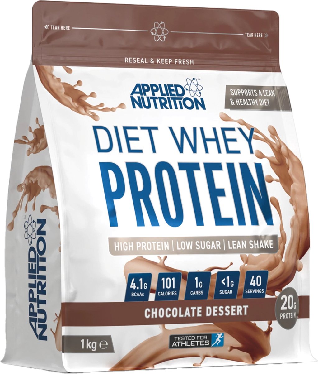 Applied Nutrition - Diet Whey (Chocolate Dessert - 1000 gram) - Whey Protein - Eiwitpoeder - Eiwitshake