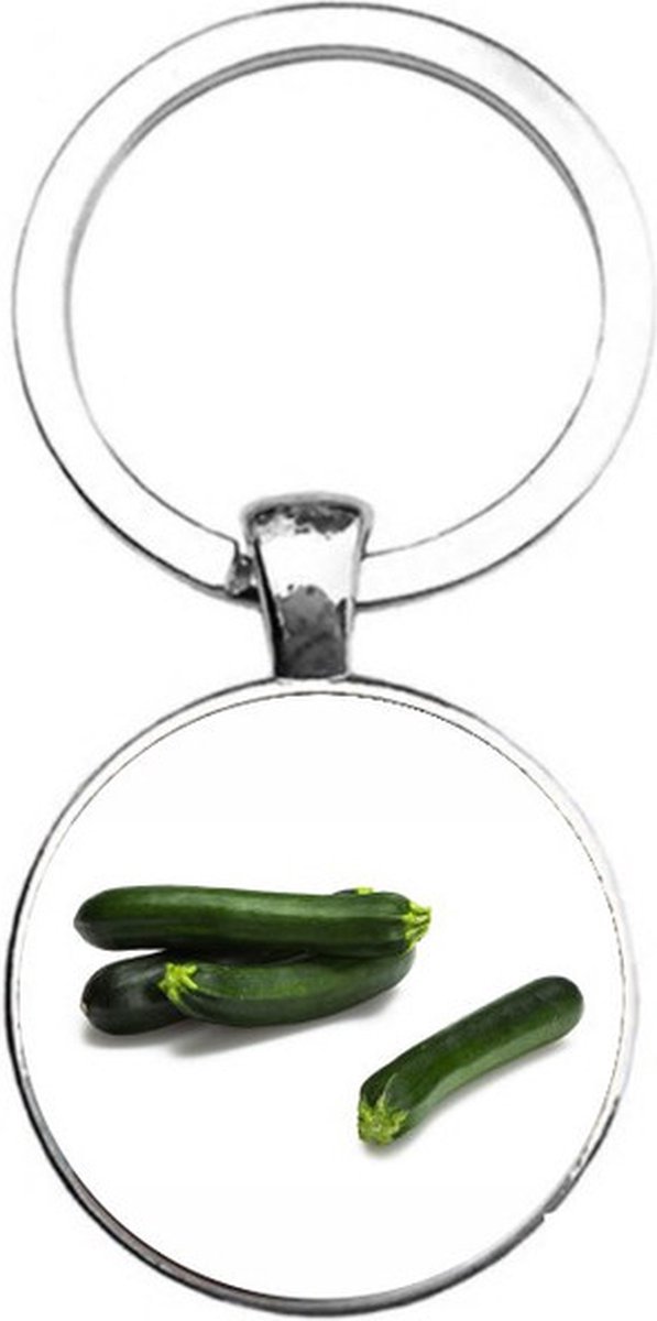 Sleutelhanger Glas - Courgettes