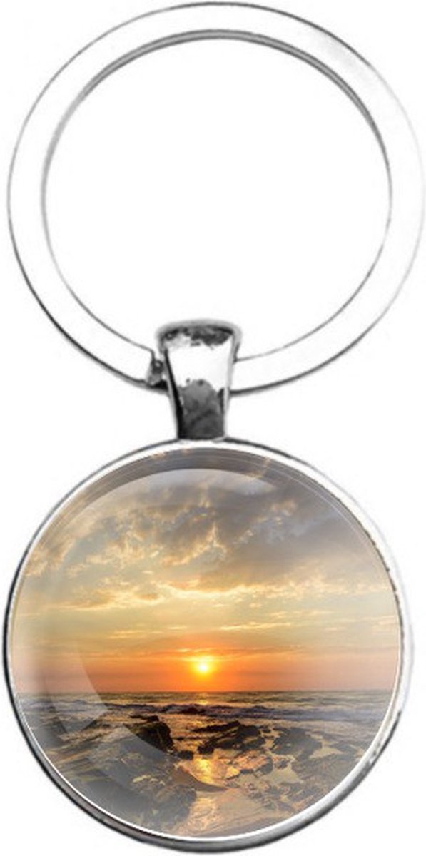 Sleutelhanger Glas - Zonsondergang