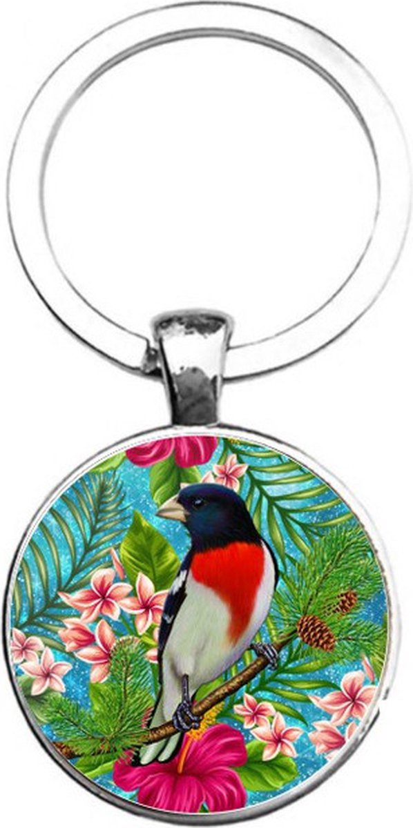 Sleutelhanger Glas - Vogel