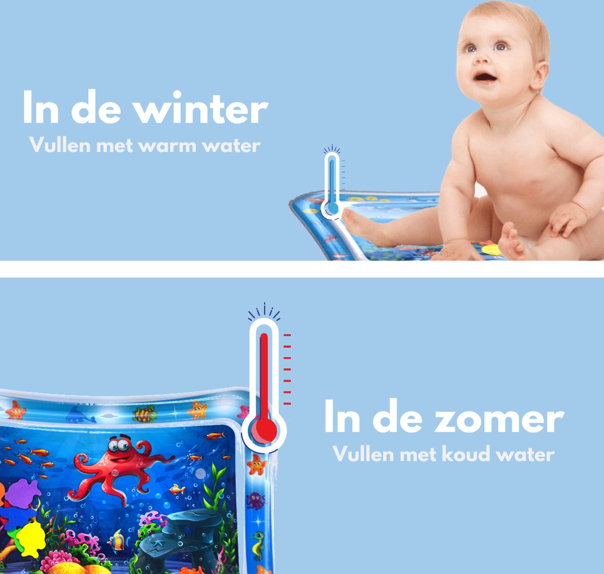 Spoused Waterspeelmat - Watermat - Speelmat baby - Speelkleed baby - Tummy Time - Luxe Geschenkdoos — afbeelding 6