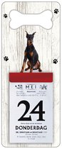 Scheurkalender 2024 Hond: Dobberman