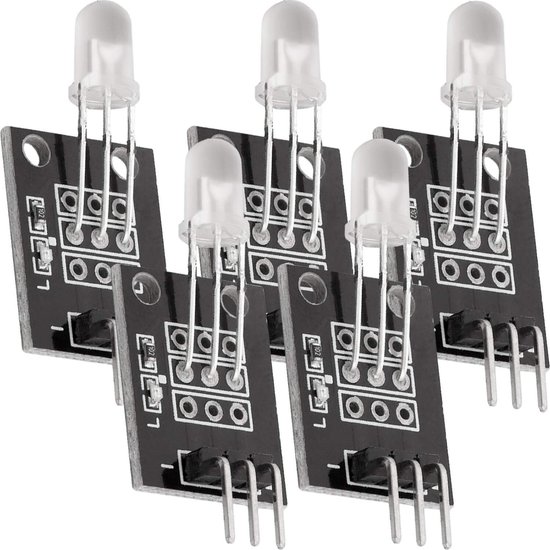 AZDelivery 5 x KY-011 Bi-Color LED Module 5mm compatibel met Arduino ...