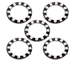 AZDelivery 5 x 5V RGB LED Ring WS2812B 12-Bit Neopixel 50mm compatibel met Arduino Inclusief E-Book!