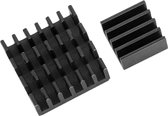 AZDelivery Set van 2 zwarte aluminium koellichamen passief voor Raspberry Pi 3 met warmtegeleidende speciale kleeffolie 1