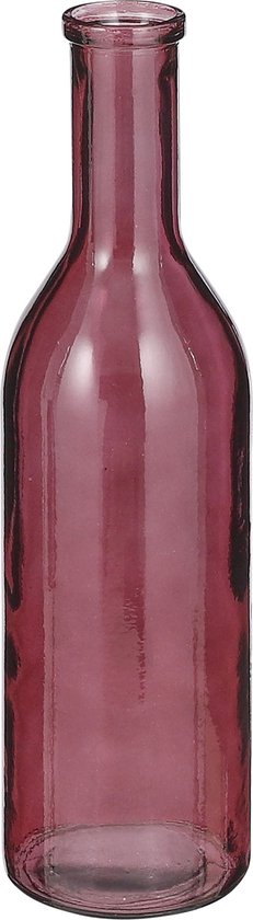 Mica Decorations Vase Bouteille Rioja - H50 x Ø15 cm - Glas Recyclé - Bordeaux