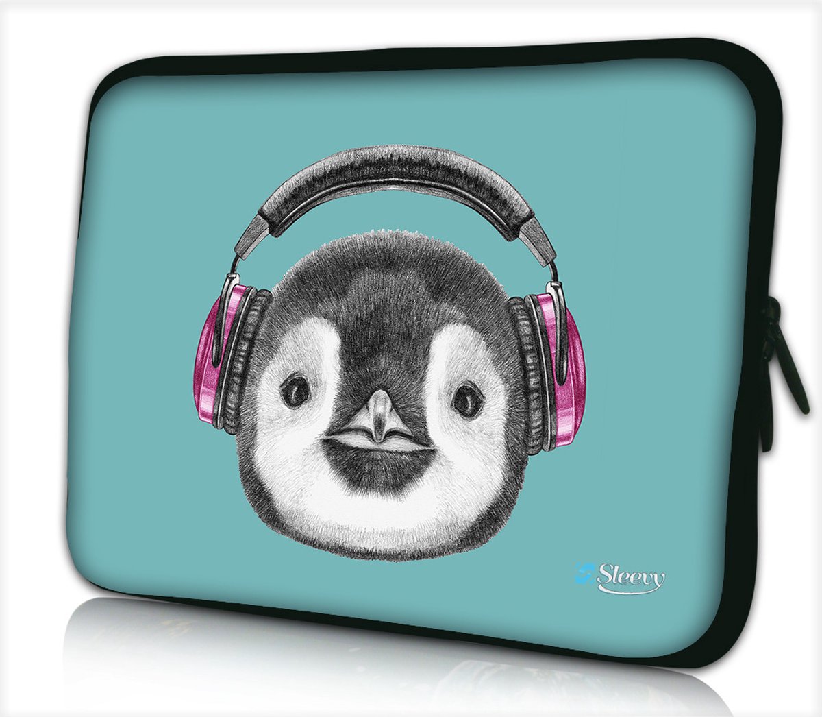 Laptophoes 15,6 inch pinguin - Sleevy - laptop sleeve - laptopcover - Alle inch-maten & keuze uit 250+ designs! Sleevy