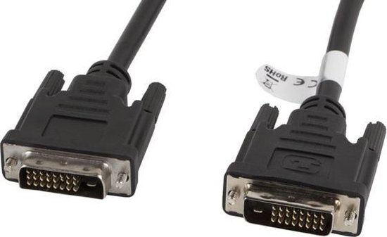 DVI Cable Lanberg Male Plug/Male Plug Black - Lanberg